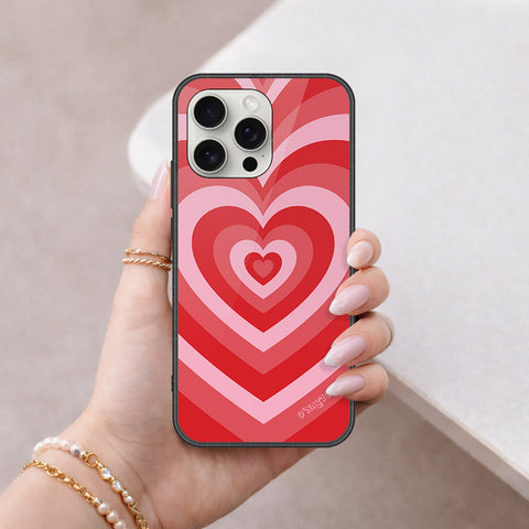 iPhone 16 Pro Max - O'Nation Heartbeat Series - HQ Ultra Shine Premium Infinity Glass Soft Silicon Borders Case