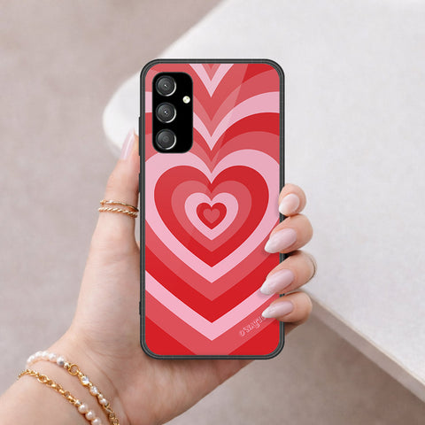 Samsung Galaxy A55 Cover - O'Nation Heartbeat Series - HQ Ultra Shine Premium Infinity Glass Soft Silicon Borders Case