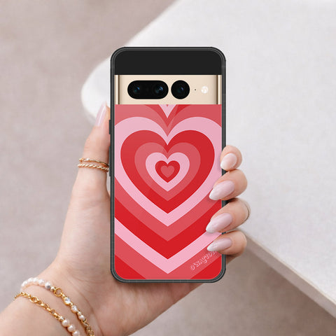 Google Pixel 7 Pro Cover - O'Nation Heartbeat Series - HQ Ultra Shine Premium Infinity Glass Soft Silicon Borders Case
