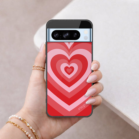 Google Pixel 8 Pro Cover - O'Nation Heartbeat Series - HQ Ultra Shine Premium Infinity Glass Soft Silicon Borders Case