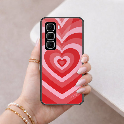 Infinix Hot 50 Pro Plus Cover - O'Nation Heartbeat Series - HQ Ultra Shine Premium Infinity Glass Soft Silicon Borders Case