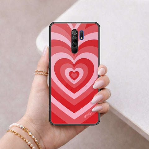 Xiaomi Redmi 9 Cover - O'Nation Heartbeat Series - HQ Ultra Shine Premium Infinity Glass Soft Silicon Borders Case