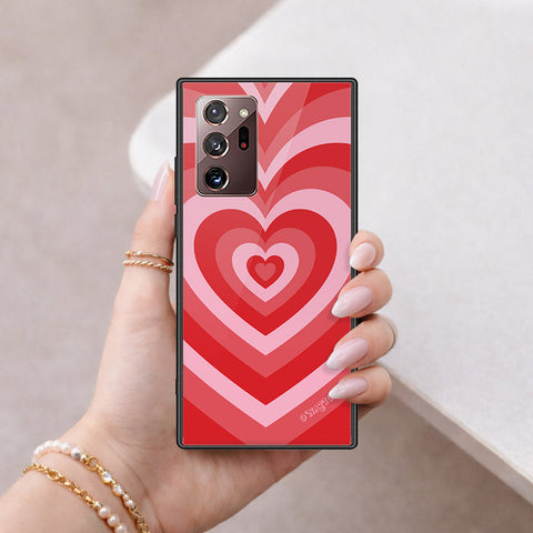 Samsung Galaxy Note 20 Ultra Cover - O'Nation Heartbeat Series - HQ Ultra Shine Premium Infinity Glass Soft Silicon Borders Case