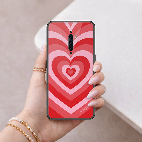 Oppo Reno 2F Cover - O'Nation Heartbeat Series - HQ Ultra Shine Premium Infinity Glass Soft Silicon Borders Case