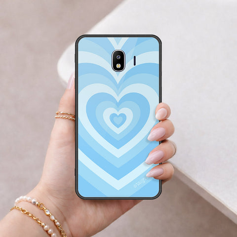 Samsung Galaxy J4 2018 Cover - O'Nation Heartbeat Series - HQ Ultra Shine Premium Infinity Glass Soft Silicon Borders Case