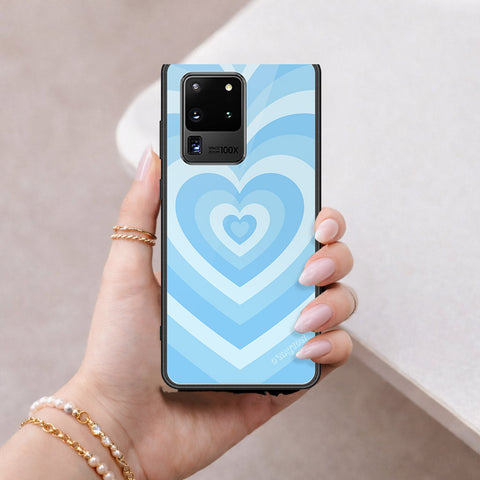 Samsung Galaxy S20 Ultra Cover - O'Nation Heartbeat Series - HQ Ultra Shine Premium Infinity Glass Soft Silicon Borders Case