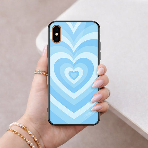 iPhone XS Max - O'Nation Heartbeat Series - HQ Ultra Shine Premium Infinity Glass Soft Silicon Borders Case