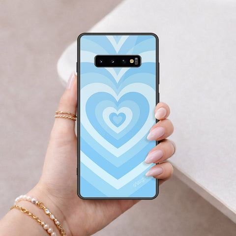 Samsung Galaxy S10 Plus Cover - O'Nation Heartbeat Series - HQ Ultra Shine Premium Infinity Glass Soft Silicon Borders Case