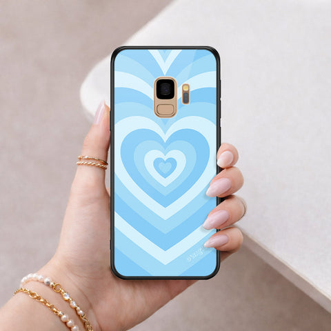 Samsung Galaxy S9 Cover - O'Nation Heartbeat Series - HQ Ultra Shine Premium Infinity Glass Soft Silicon Borders Case