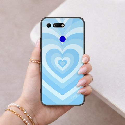 Huawei Honor View 20 Cover - O'Nation Heartbeat Series - HQ Ultra Shine Premium Infinity Glass Soft Silicon Borders Case