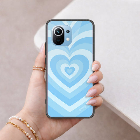 Xiaomi Mi 11 Cover - O'Nation Heartbeat Series - HQ Ultra Shine Premium Infinity Glass Soft Silicon Borders Case