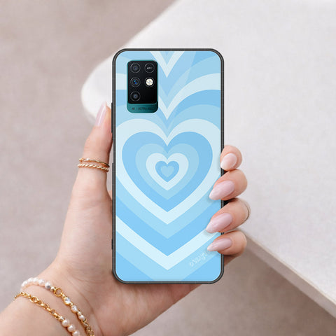 Infinix Note 10 Cover - O'Nation Heartbeat Series - HQ Ultra Shine Premium Infinity Glass Soft Silicon Borders Case