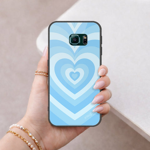 Samsung Galaxy S6 Edge Cover - O'Nation Heartbeat Series - HQ Ultra Shine Premium Infinity Glass Soft Silicon Borders Case