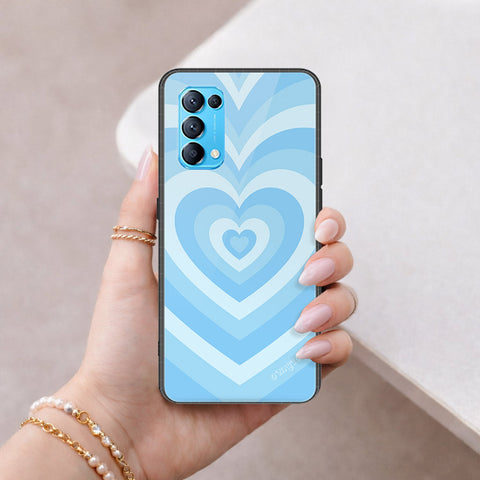 Oppo Reno 5 4G Cover - O'Nation Heartbeat Series - HQ Ultra Shine Premium Infinity Glass Soft Silicon Borders Case