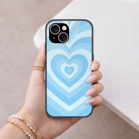 iPhone 15 Cover - O'Nation Heartbeat Series - HQ Ultra Shine Premium Infinity Glass Soft Silicon Borders Case