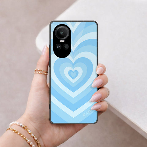 Oppo Reno 10 Pro Cover - O'Nation Heartbeat Series - HQ Ultra Shine Premium Infinity Glass Soft Silicon Borders Case