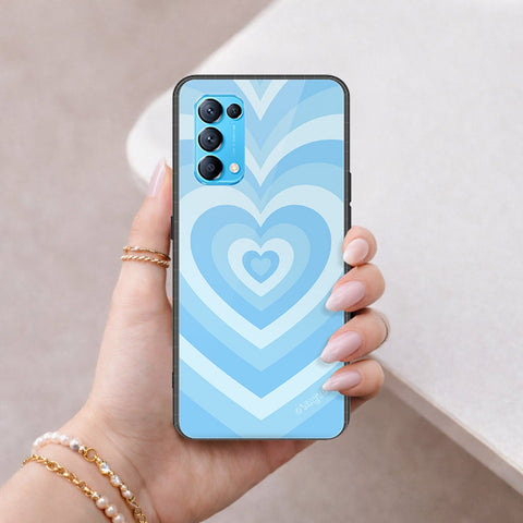 Oppo Reno 5 5G Cover - O'Nation Heartbeat Series - HQ Ultra Shine Premium Infinity Glass Soft Silicon Borders Case