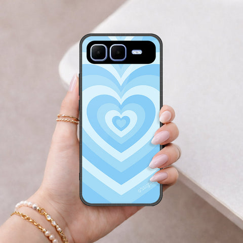 Infinix Smart 10 Plus Cover - O'Nation Heartbeat Series - HQ Ultra Shine Premium Infinity Glass Soft Silicon Borders Case