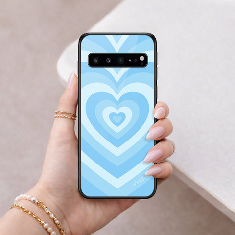Samsung Galaxy S10 5G Cover - O'Nation Heartbeat Series - HQ Ultra Shine Premium Infinity Glass Soft Silicon Borders Case