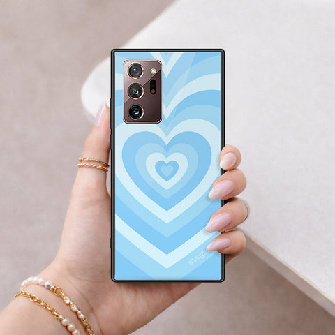 Samsung Galaxy Note 20 Ultra Cover - O'Nation Heartbeat Series - HQ Ultra Shine Premium Infinity Glass Soft Silicon Borders Case