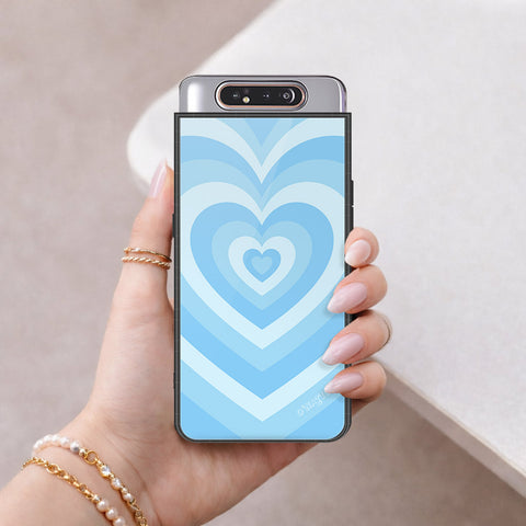 Samsung Galaxy A80 Cover - O'Nation Heartbeat Series - HQ Ultra Shine Premium Infinity Glass Soft Silicon Borders Case