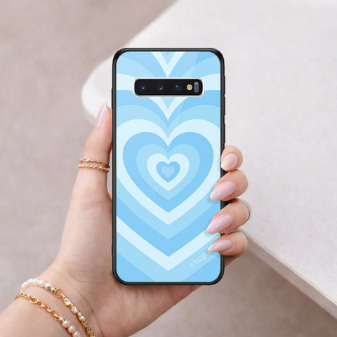 Samsung Galaxy S10 Cover - O'Nation Heartbeat Series - HQ Ultra Shine Premium Infinity Glass Soft Silicon Borders Case