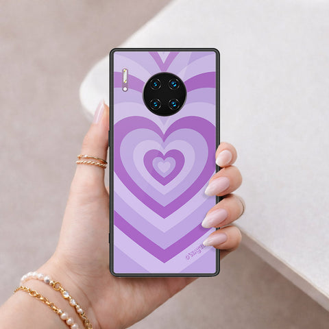 Huawei Mate 30 Pro Cover - O'Nation Heartbeat Series - HQ Ultra Shine Premium Infinity Glass Soft Silicon Borders Case