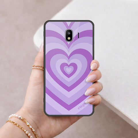 Samsung Galaxy J4 2018 Cover - O'Nation Heartbeat Series - HQ Ultra Shine Premium Infinity Glass Soft Silicon Borders Case