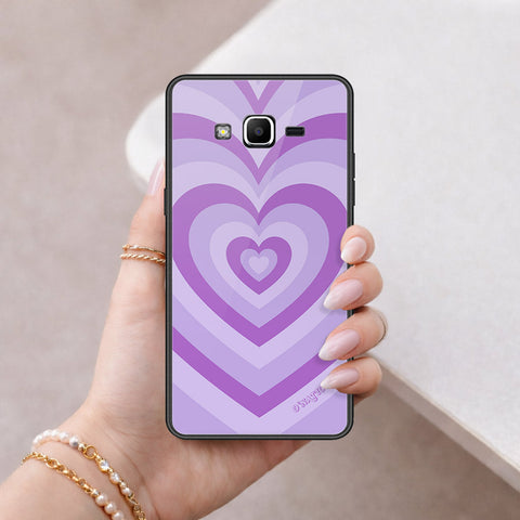 Samsung Galaxy J2 Prime Cover - O'Nation Heartbeat Series - HQ Ultra Shine Premium Infinity Glass Soft Silicon Borders Case