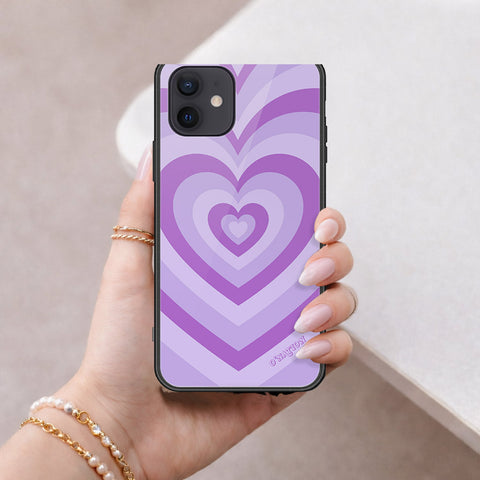 iPhone 12 Mini Cover - O'Nation Heartbeat Series - HQ Ultra Shine Premium Infinity Glass Soft Silicon Borders Case