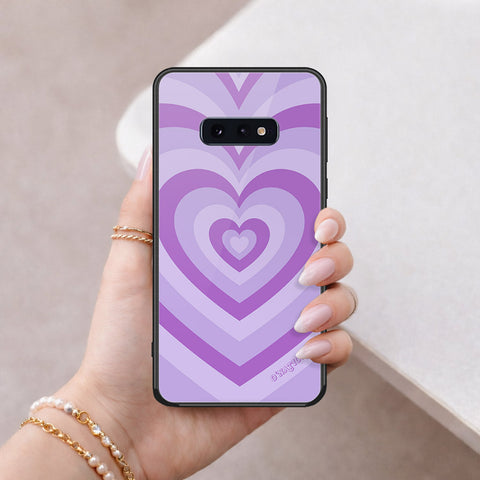 Samsung Galaxy S10e Cover - O'Nation Heartbeat Series - HQ Ultra Shine Premium Infinity Glass Soft Silicon Borders Case