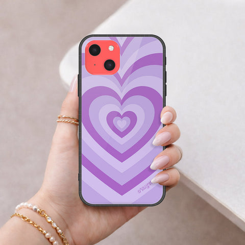 iPhone 13 Mini Cover - O'Nation Heartbeat Series - HQ Ultra Shine Premium Infinity Glass Soft Silicon Borders Case