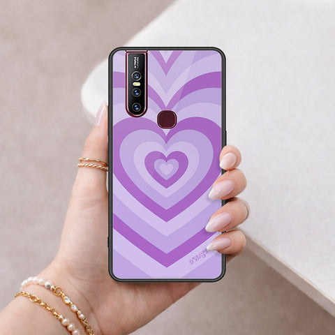 Vivo V15 Cover - O'Nation Heartbeat Series - HQ Ultra Shine Premium Infinity Glass Soft Silicon Borders Case