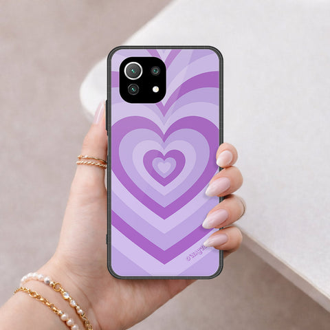 Xiaomi Mi 11 Lite 5G Cover - O'Nation Heartbeat Series - HQ Ultra Shine Premium Infinity Glass Soft Silicon Borders Case