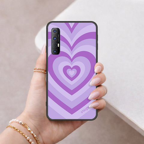 Oppo Reno 3 Pro Cover - O'Nation Heartbeat Series - HQ Ultra Shine Premium Infinity Glass Soft Silicon Borders Case