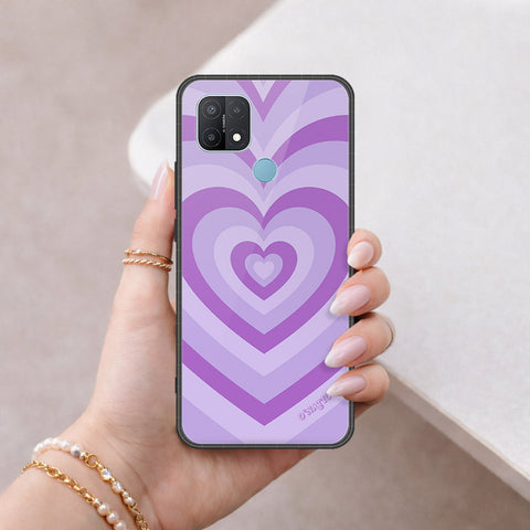 Oppo A15 Cover - O'Nation Heartbeat Series - HQ Ultra Shine Premium Infinity Glass Soft Silicon Borders Case