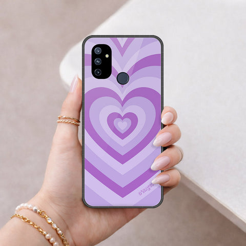 OnePlus Nord N100 Cover - O'Nation Heartbeat Series - HQ Ultra Shine Premium Infinity Glass Soft Silicon Borders Case