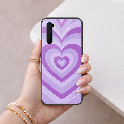 OnePlus Nord Cover - O'Nation Heartbeat Series - HQ Ultra Shine Premium Infinity Glass Soft Silicon Borders Case