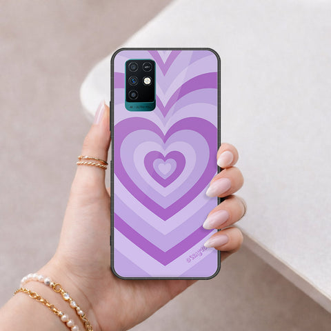 Infinix Note 10 Cover - O'Nation Heartbeat Series - HQ Ultra Shine Premium Infinity Glass Soft Silicon Borders Case