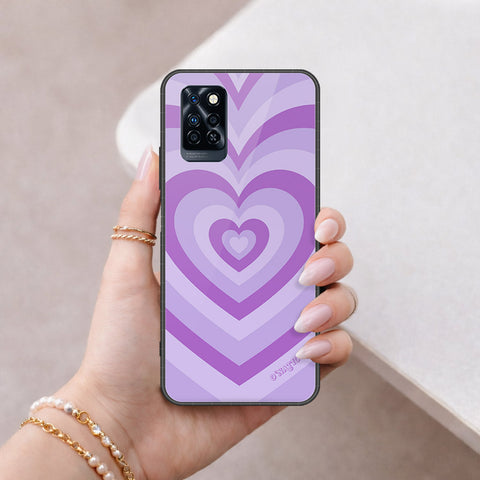 Infinix Note 10 Pro Cover - O'Nation Heartbeat Series - HQ Ultra Shine Premium Infinity Glass Soft Silicon Borders Case