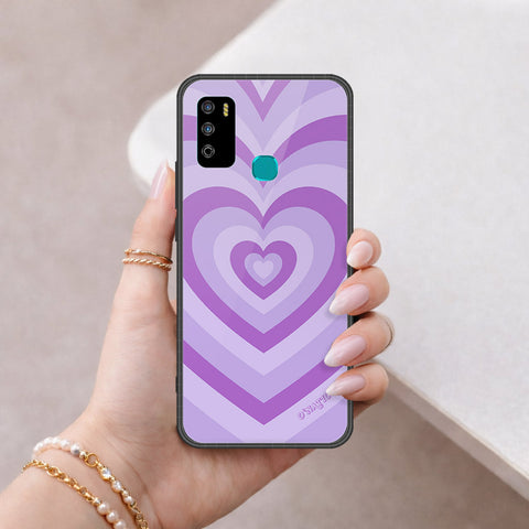 Infinix Hot 9 Play Cover - O'Nation Heartbeat Series - HQ Ultra Shine Premium Infinity Glass Soft Silicon Borders Case