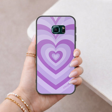 Samsung Galaxy S6 Edge Cover - O'Nation Heartbeat Series - HQ Ultra Shine Premium Infinity Glass Soft Silicon Borders Case