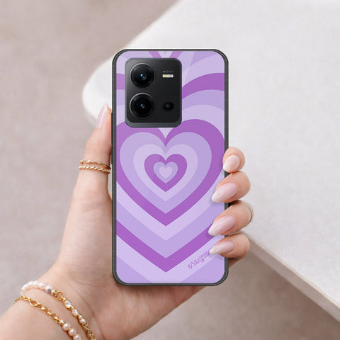 Vivo V25e Cover - O'Nation Heartbeat Series - HQ Ultra Shine Premium Infinity Glass Soft Silicon Borders Case