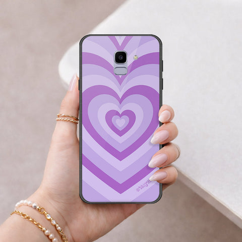 Samsung Galaxy J6 2018 Cover - O'Nation Heartbeat Series - HQ Ultra Shine Premium Infinity Glass Soft Silicon Borders Case