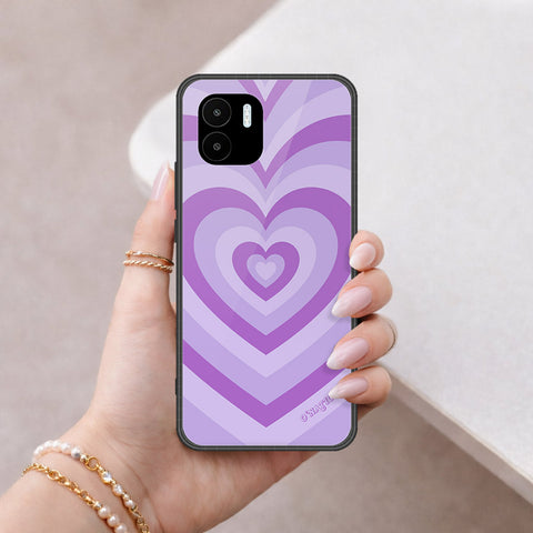 Xiaomi Redmi A1 Cover - O'Nation Heartbeat Series - HQ Ultra Shine Premium Infinity Glass Soft Silicon Borders Case