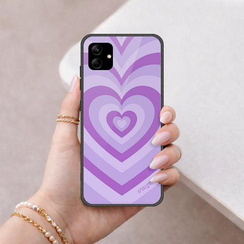 Samsung Galaxy F04 Cover - O'Nation Heartbeat Series - HQ Ultra Shine Premium Infinity Glass Soft Silicon Borders Case