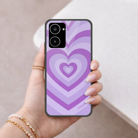 Realme 10 Cover - O'Nation Heartbeat Series - HQ Ultra Shine Premium Infinity Glass Soft Silicon Borders Case