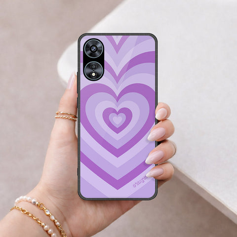 Oppo A58 4G Cover - O'Nation Heartbeat Series - HQ Ultra Shine Premium Infinity Glass Soft Silicon Borders Case