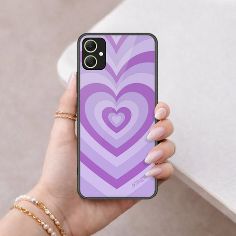 Samsung Galaxy A05 Cover - O'Nation Heartbeat Series - HQ Ultra Shine Premium Infinity Glass Soft Silicon Borders Case