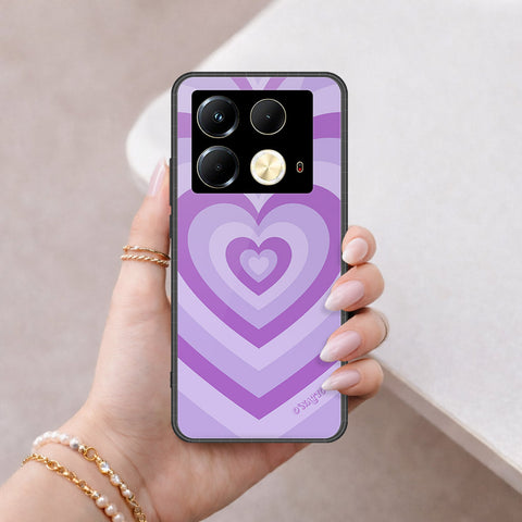 Infinix Note 40S Cover - O'Nation Heartbeat Series - HQ Ultra Shine Premium Infinity Glass Soft Silicon Borders Case